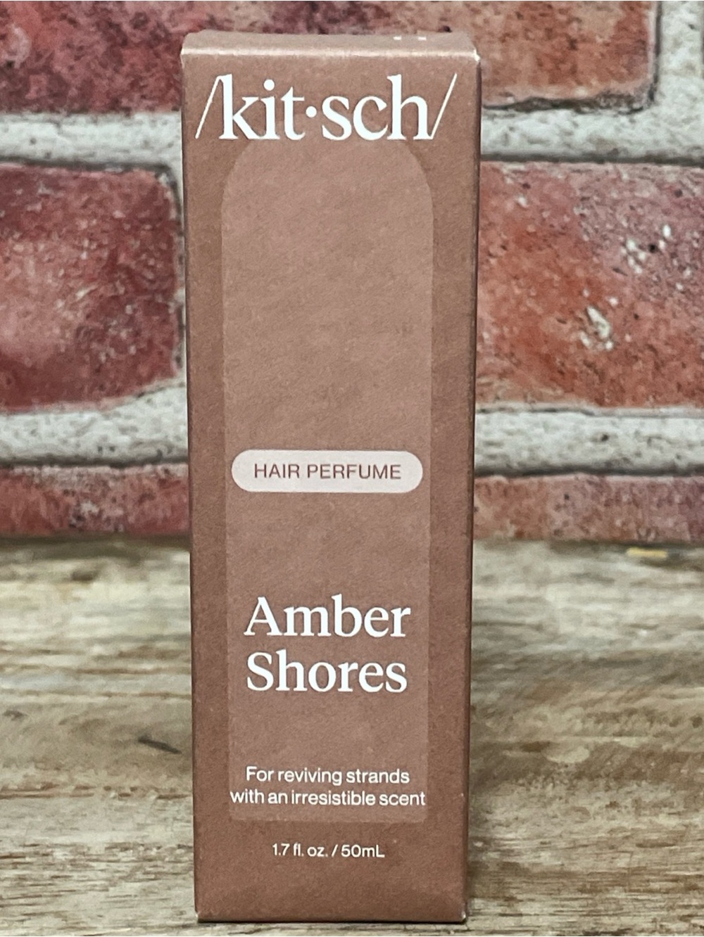 Kitsch Amber Shores Hair Perfume — Amber Brown Packaging